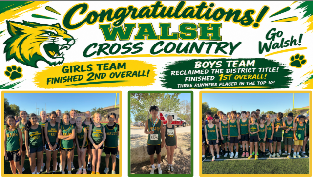 Congratulations walsh cross country!
