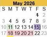 May Calendar