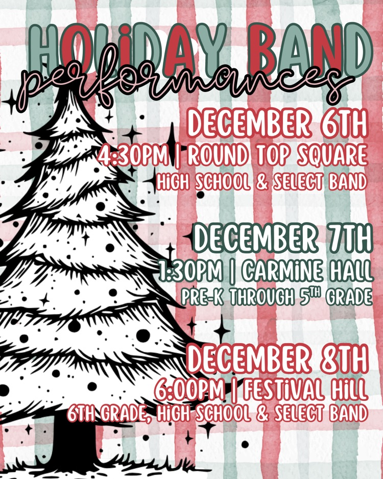 Holiday Band Performances
