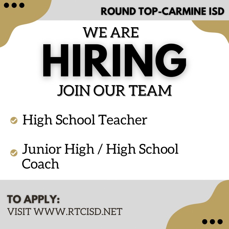 We are hiring a high school teacher and coach.