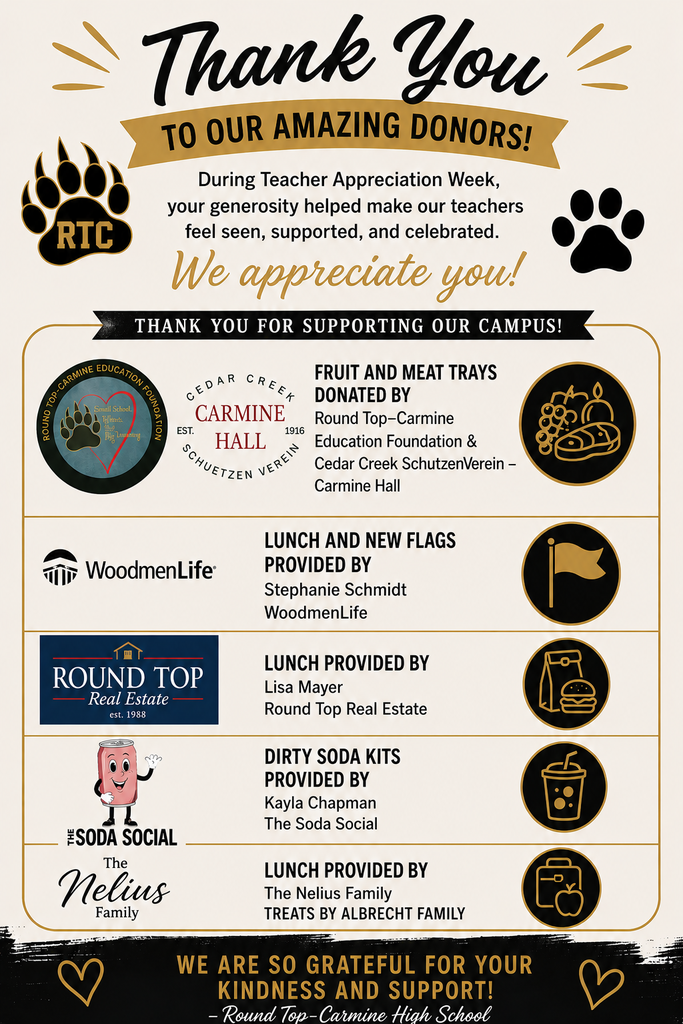 Teacher Appreciation Week Thank You Flyer
