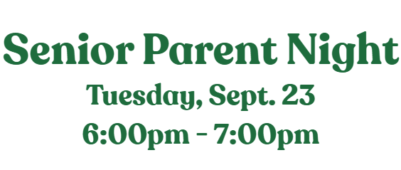 Senior Parent Night Banner