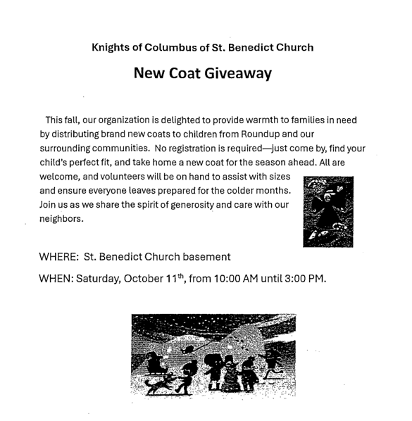 Coat Giveaway