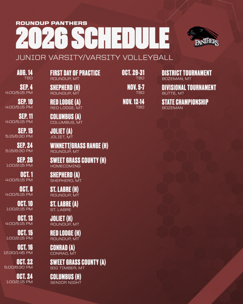26-27 High School Volleyball Schedule