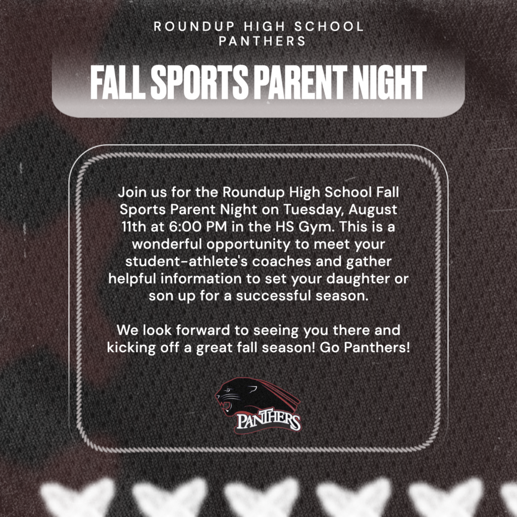 High School Fall Sports Parent Night