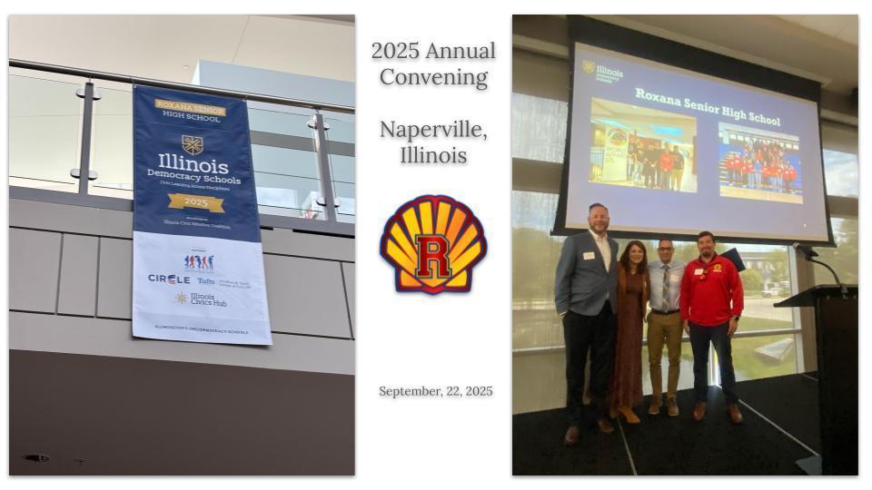 RHS REcognized as an Illinois  Democracy School