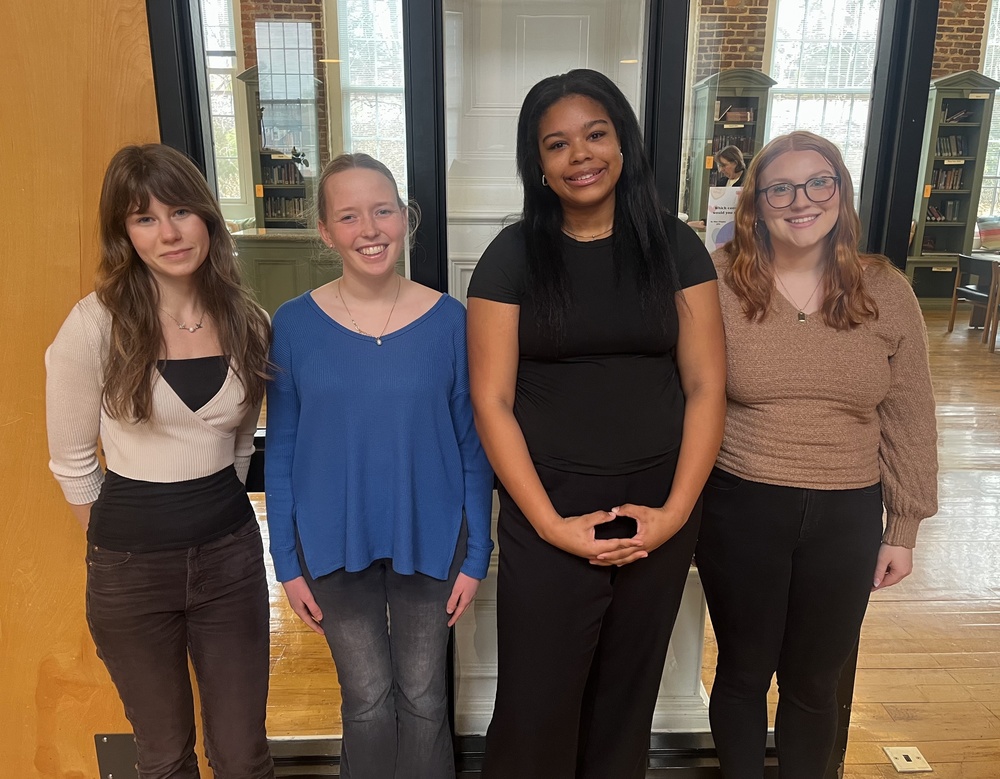 Pictured from left to right, Elizabeth Ess, Caroline Cates, Karrie Obie and Madeline Watson.