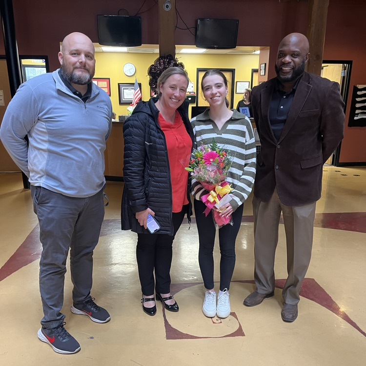 Principal Jeremy Martin, Mrs. Vander Poppen, Alexis Vander Poppen, and Darkarai Bryant