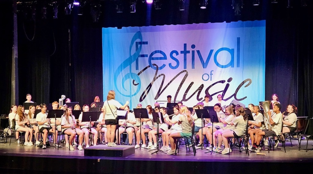 The RCS band performing at the Festival of Music at Carowinds