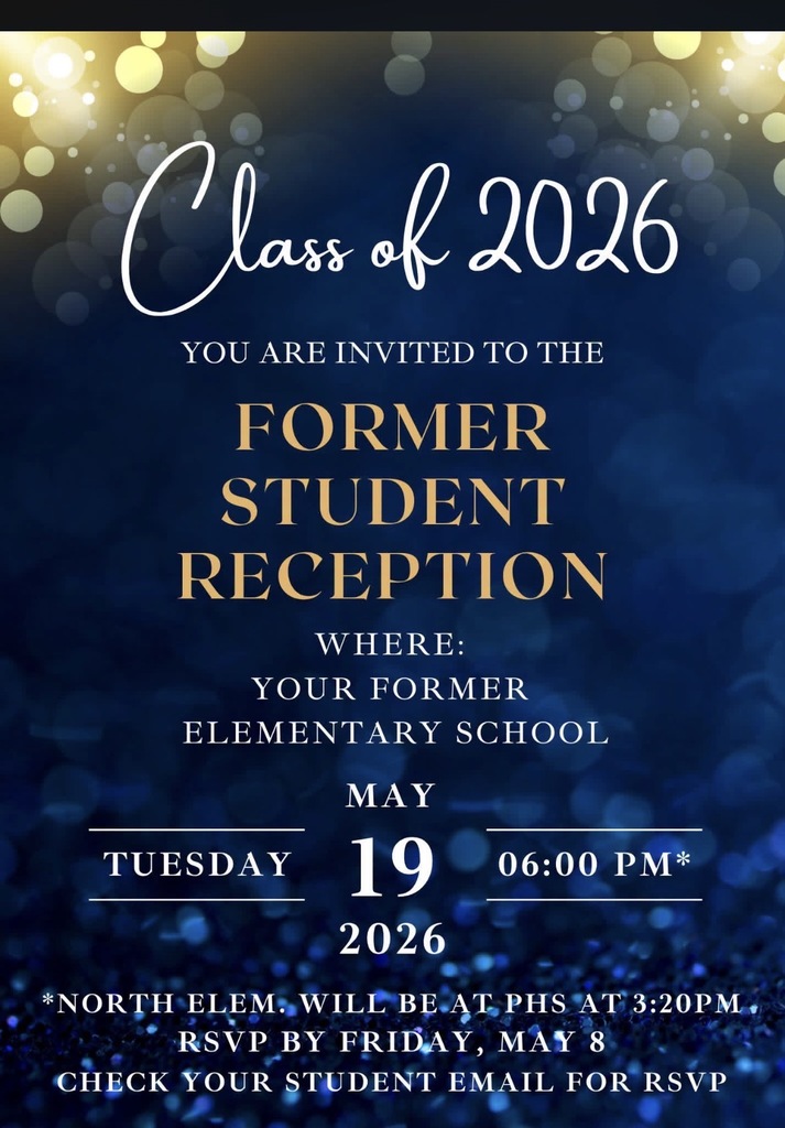Class of 2026 Former Student Reception flyer