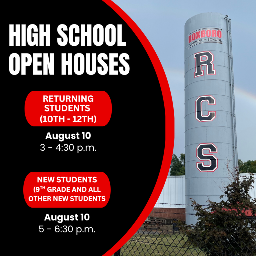 High School Open House Flyer, information in the caption