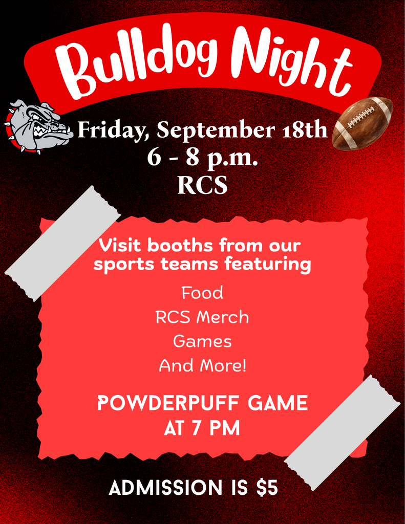 Poster for Bulldog Night - Information is found in caption