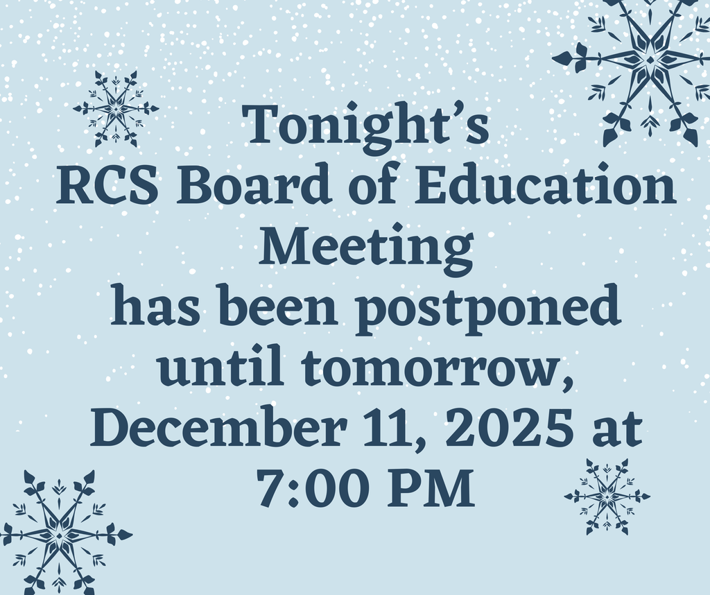 Tonight’s RCS Board of Education Mee
