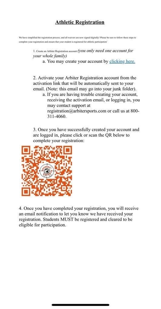 arbiter registration