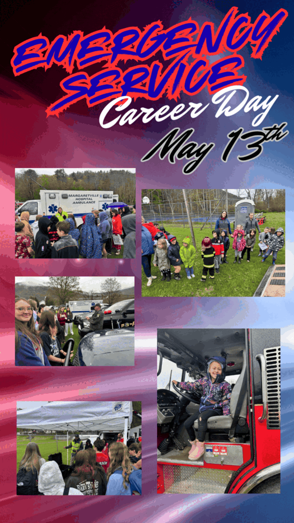 GIF of photos from the Emergency Service Career Day on May 13th