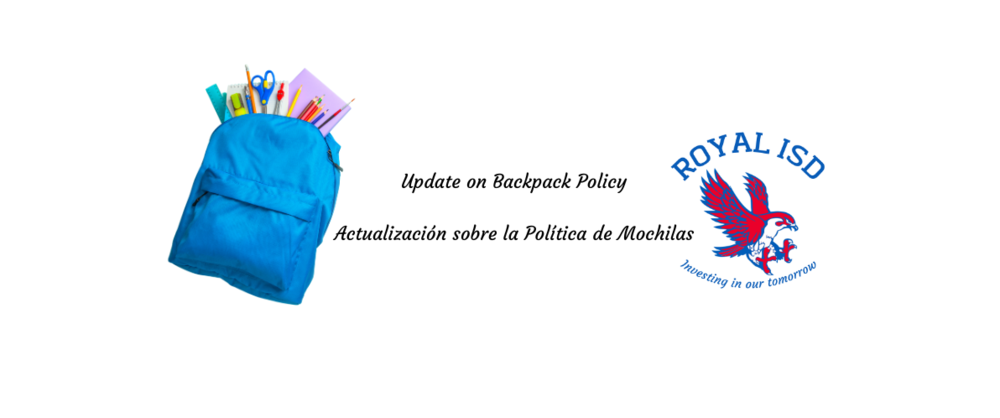 📚 Backpack Policy Update 🎒 This week, info was shared about a possible clear/mesh backpack policy. That message went out before the proposal had completed the full review process. Our campus leaders were working together to align practices, but no final decisions have been made. We’re revisiting the conversation and will follow the appropriate process, including review by the Board of Trustees. Thank you for your patience and support as we continue to work together for the safety and success of every Falcon. 💙 #WeAreRoyal #InvestingInOurTomorrow