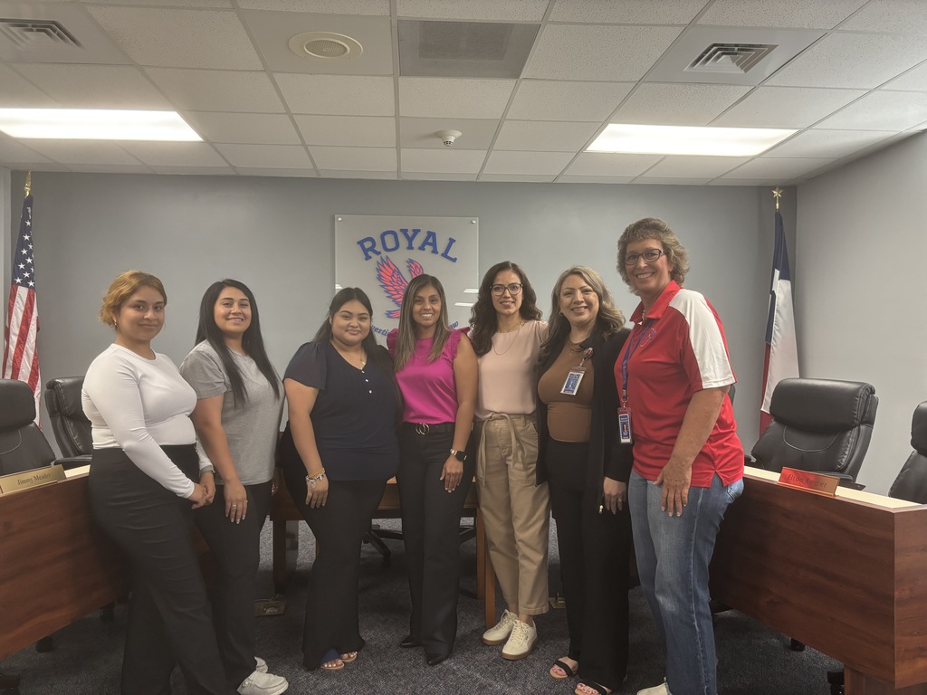 📊 Planning for Student Success! Today, the Royal ISD PEIMS team came together to discuss strategy and planning for the 2025–2026 school year! A huge thank you to our incredible PEIMS clerks for their dedication and behind-the-scenes work that keeps our student data accurate and our campuses running smoothly. 💙 🏫 Campus Clerks: • ECC – Chantal Malagon • RPE – Maria Montoya • RES – Valerie Chavez-Rodriguez • STEM – Karla Sanchez • RJH – Eva Montoya • RHS – Mary Ann Jordan 📋 District PEIMS Coordinator: Fireily Gonzalez Thank you for all you do to support our students, staff, and families! #WeAreRoyal #InvestingInOurTomorrow