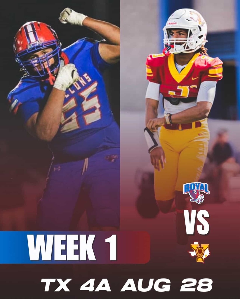 📣 Falcon fans, get ready! 🏈 JV Game: Wed 8/27, 6 PM @ Falcon Stadium 🏈 Varsity Game: Thurs 8/28, 7 PM @ Barnett Sports Complex vs Houston Yates 🎟️ Tickets: https://gofan.co/YatesLions #WeAreRoyal #InvestingInOurTomorrow