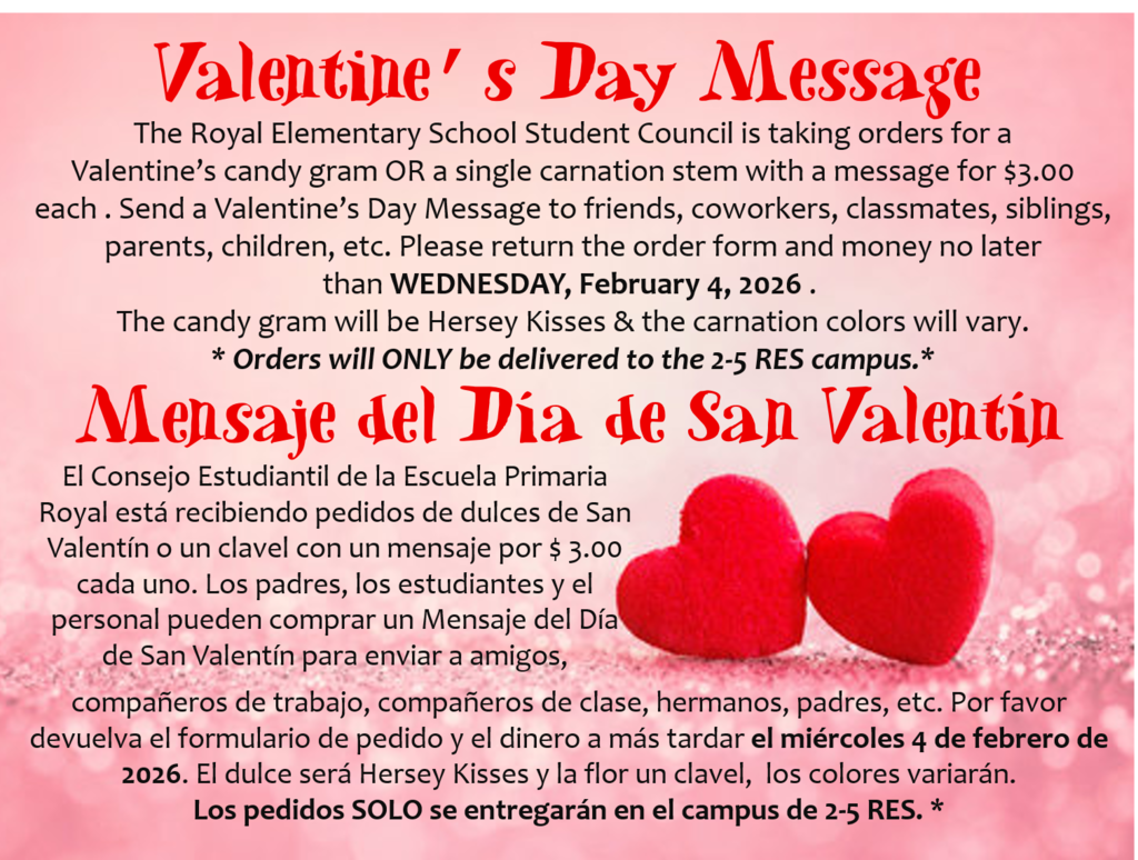 Check your student's Thursday folders and the front office for order forms!