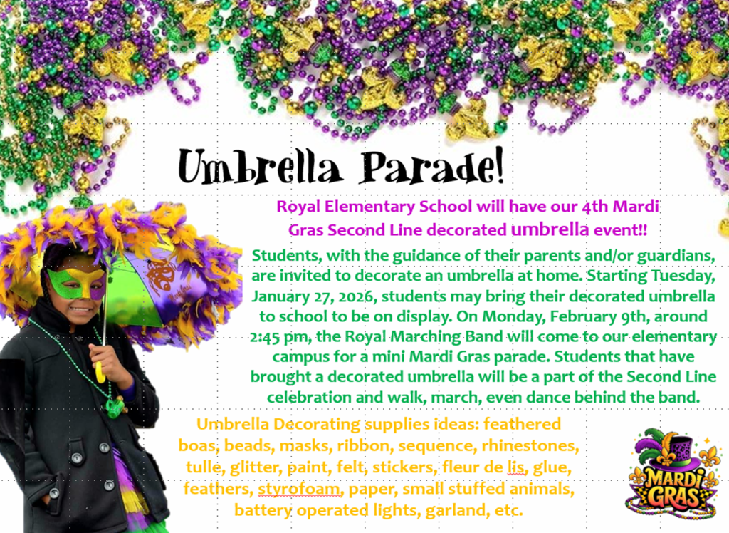 It's that time of year again.........Laissez les bons temps rouler! RES is having our fourth annual Second-Line Umbrella Brigade!! 