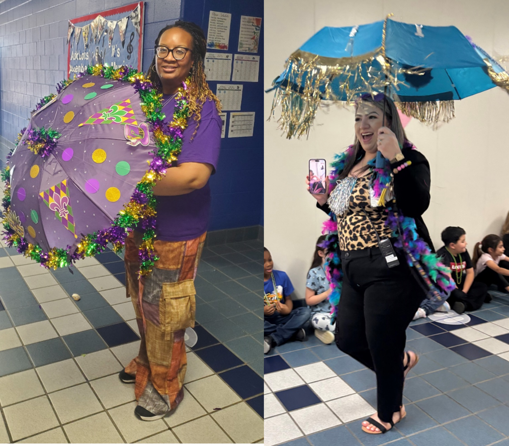 RES staff members joined in the vibrant & cultural  "Second Line" New Orleans style  hallway parade!!  2.9.26