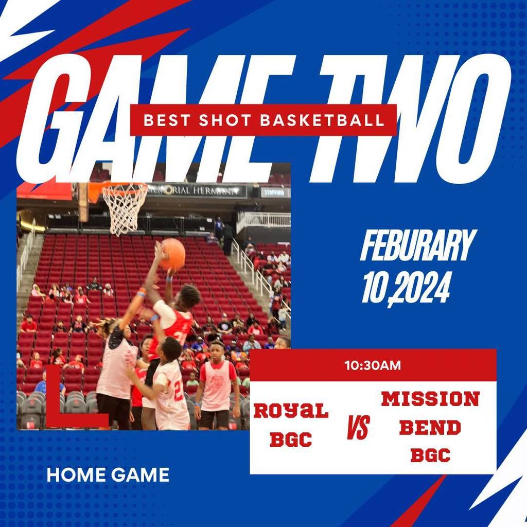 Royal Boys & Girls Club athletes tried out and were selected to participate in Best Shot Basketball! See flyers for game information (FREE admission!). Email Royallead@bgcgh.org for more information about the great programs at Royal BGC! #GreatFuturesStartHere #WeAreRoyal #bgcgh