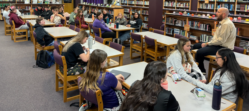 John Calvert Speaks to RVHS Students During Red Ribbon Week