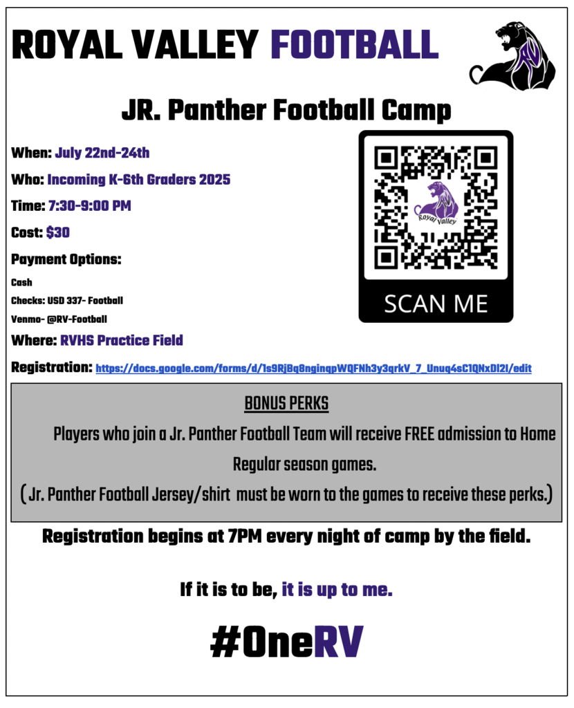 JR. Panther Football Camp