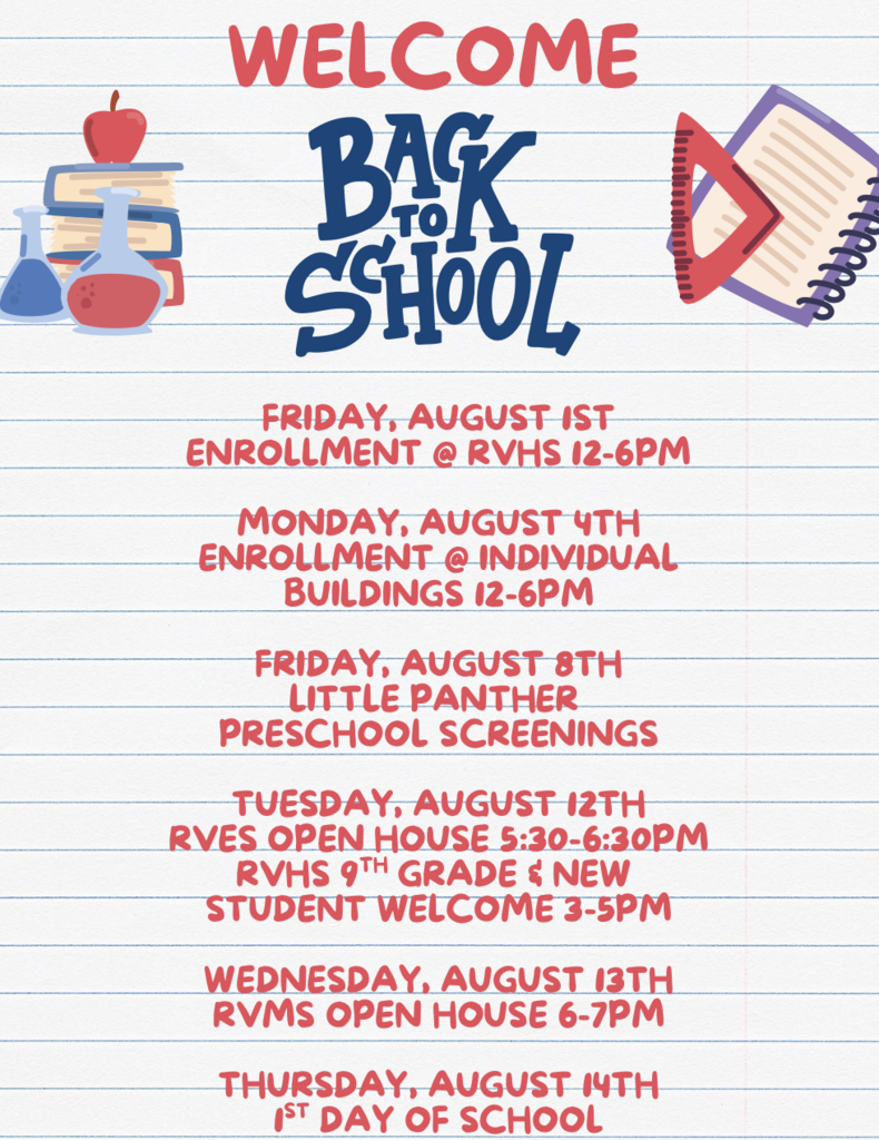 Back to School Information