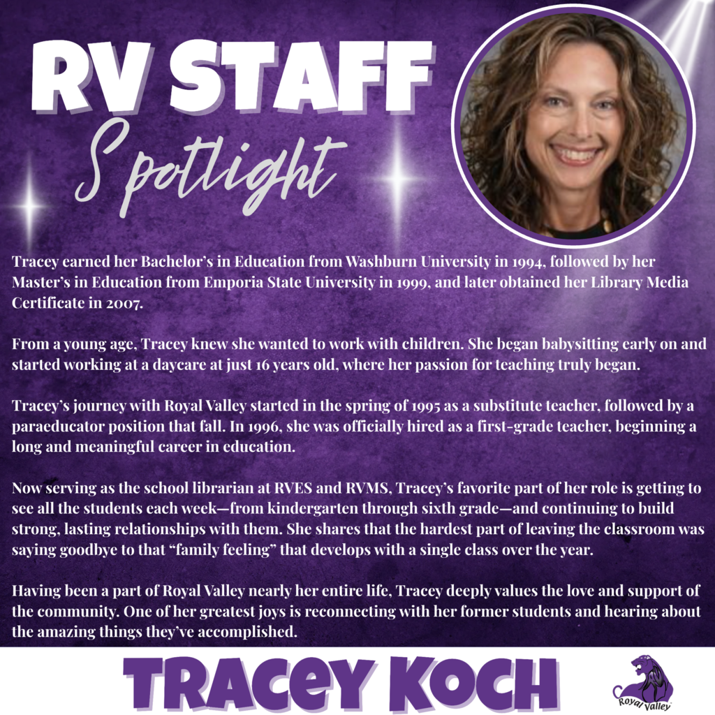 Staff Spotlight - Tracey Koch