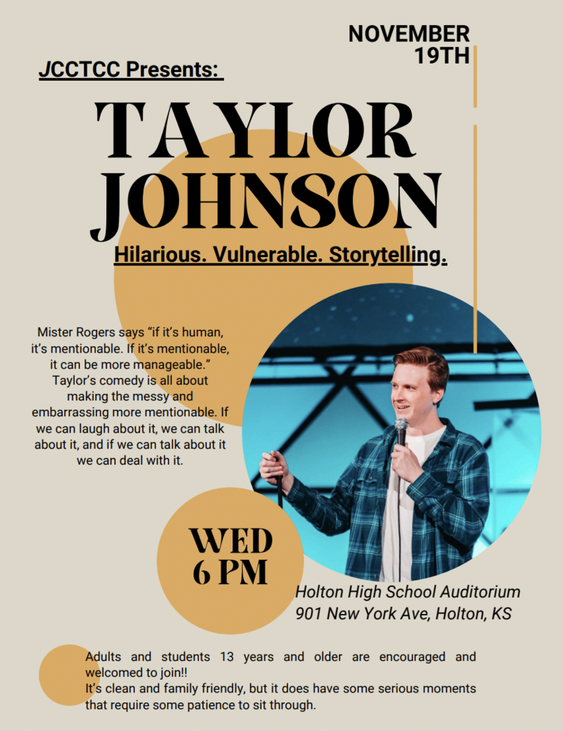 JCCTCC Presents: Taylor Johnson!