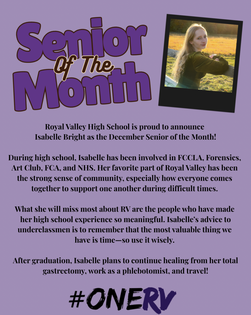 Senior of the Month
