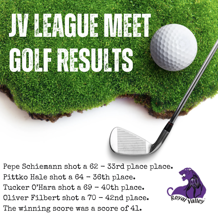 Great job, RVHS JV Golf Team!