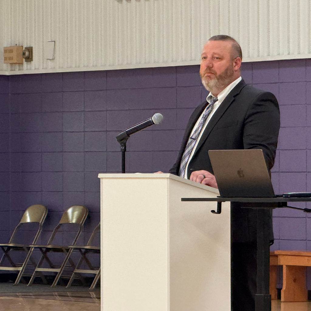 Mr. Davis kicking off the school year.