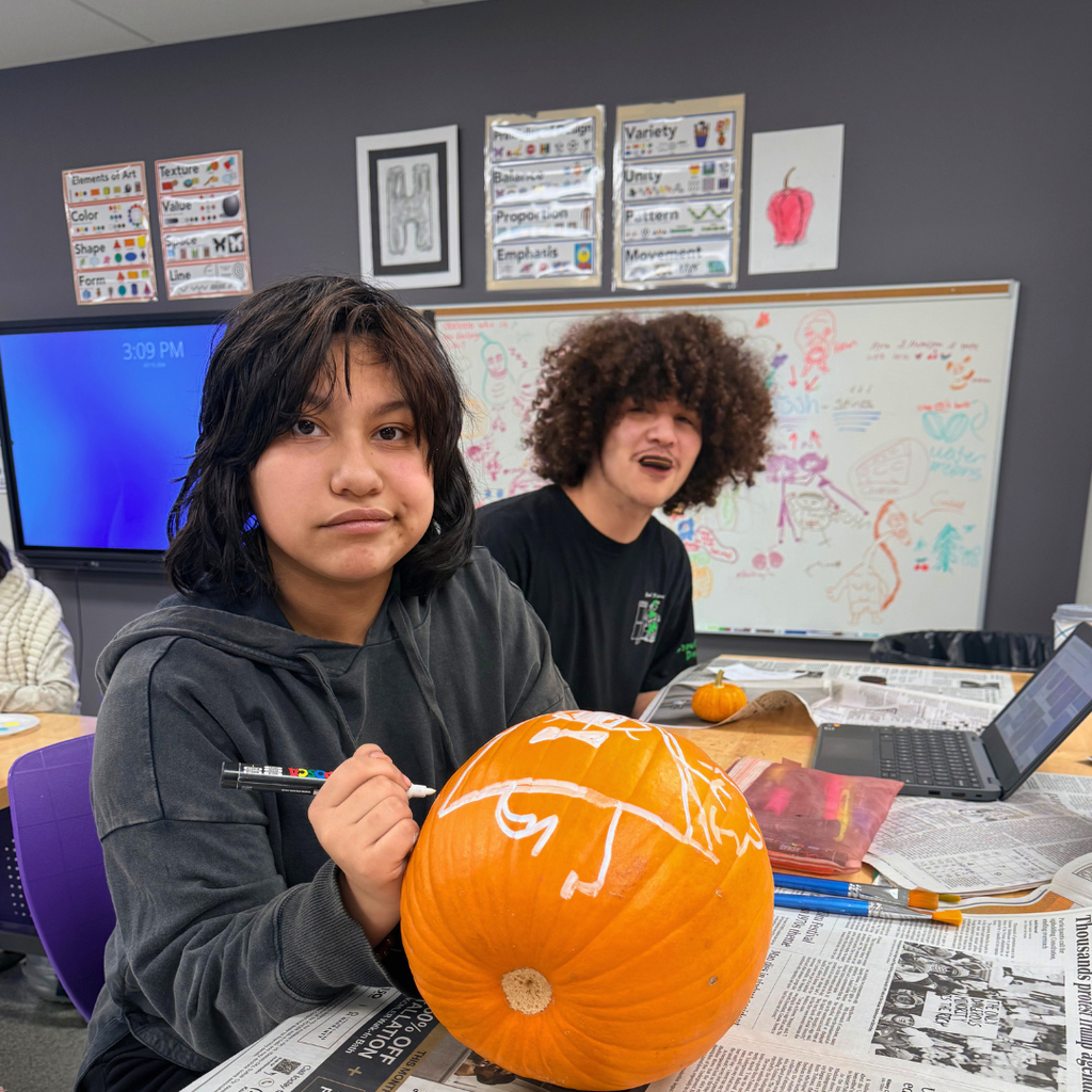 Art Club Pumpkin Painting