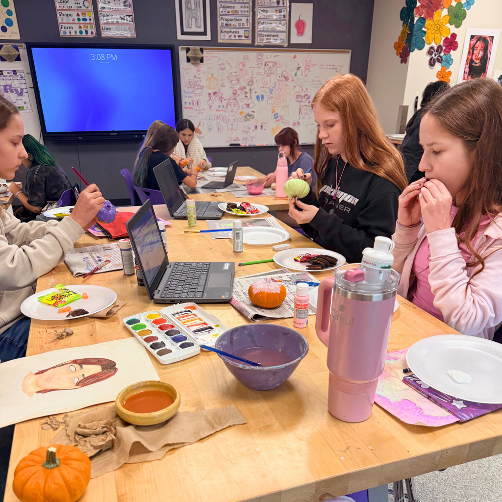 Art Club Pumpkin Painting