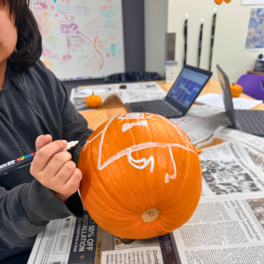 Art Club Pumpkin Painting