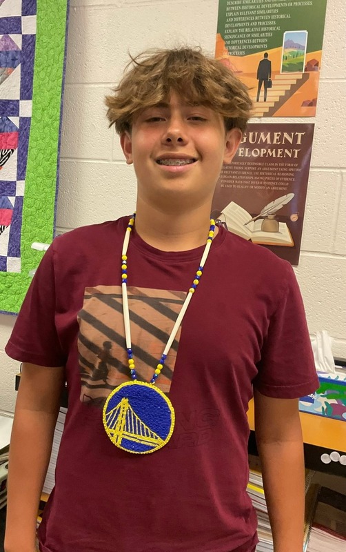 Student beadwork