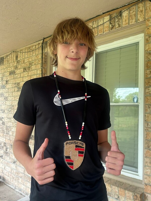 Student beadwork
