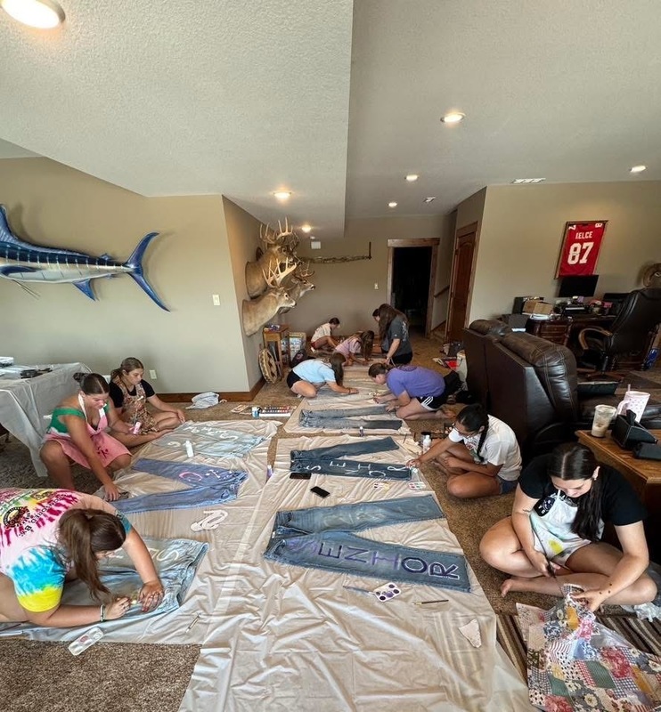 Painting jeans