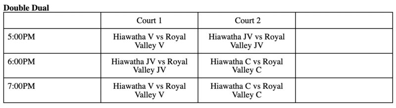Schedule