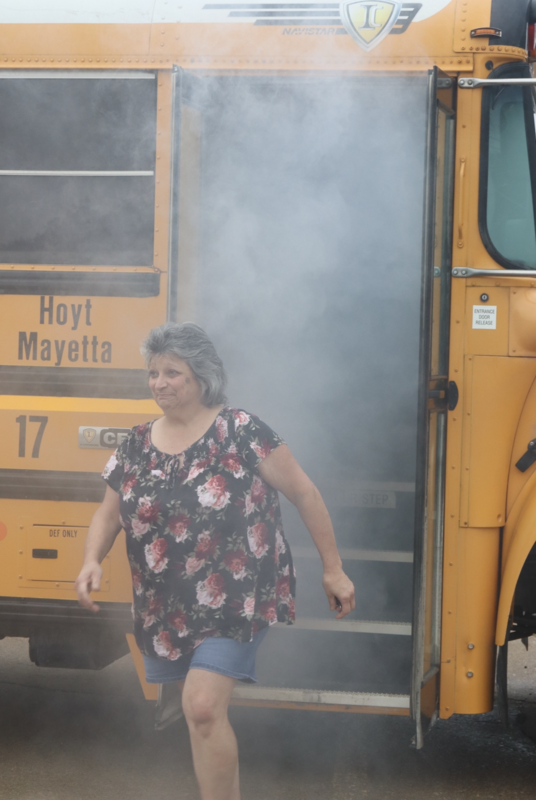 Bus smoke out drills