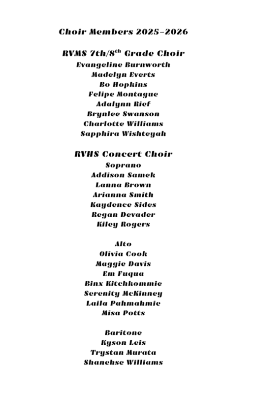 Choir Members
