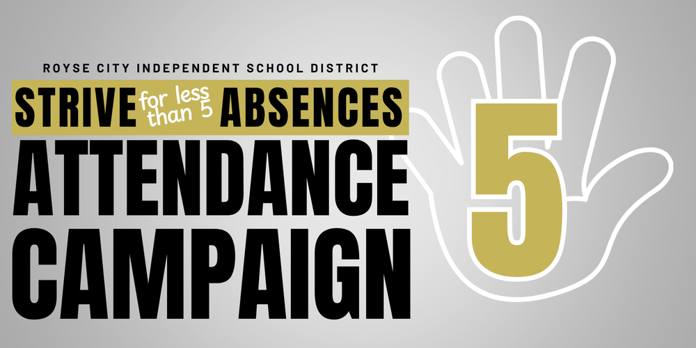 Strive for less than 5 Attendance Campaign Image