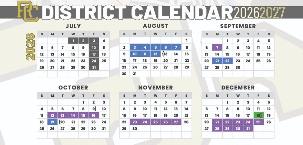 2026-27 district calendar