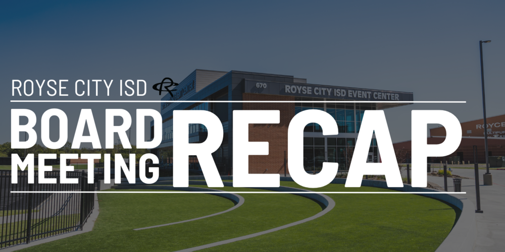 Board Meeting Recap