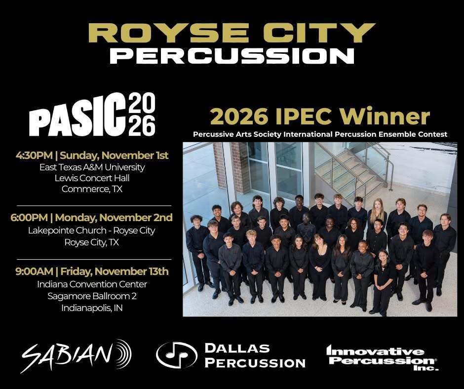 Royse Cuty Oercussion takes on PASIC