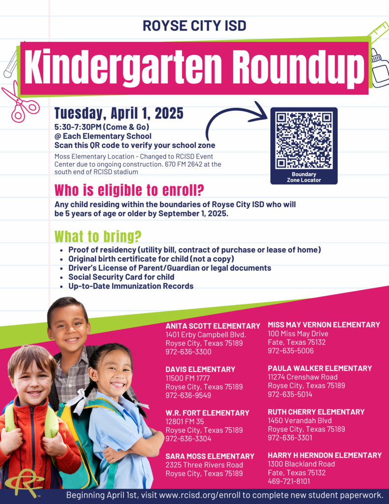 Kindergarten RoundUp