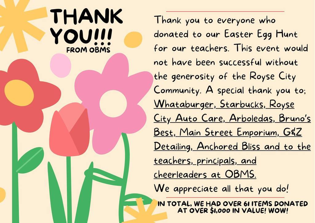 Thank you note