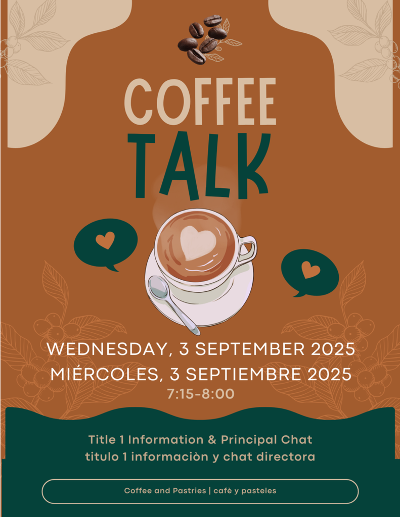 Coffee Talk Wednesday September 3, 2025 7:15am.